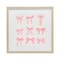 Stupell Industries Pink Coquette Ribbons Framed Print Under Glass, design by Emily Navas